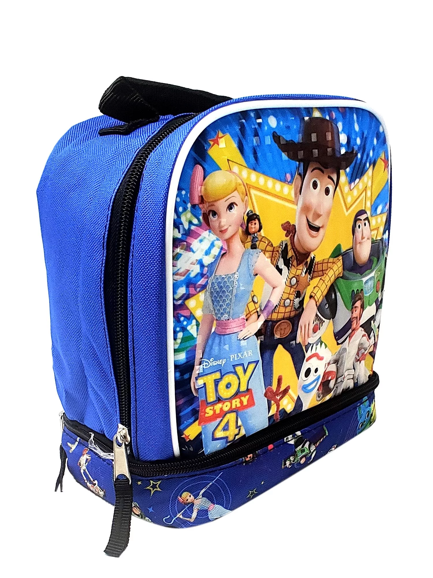 Disney Toy Story Insulated Lunch Bag 2 Separate Compartments Woody Buzz Bo Peep