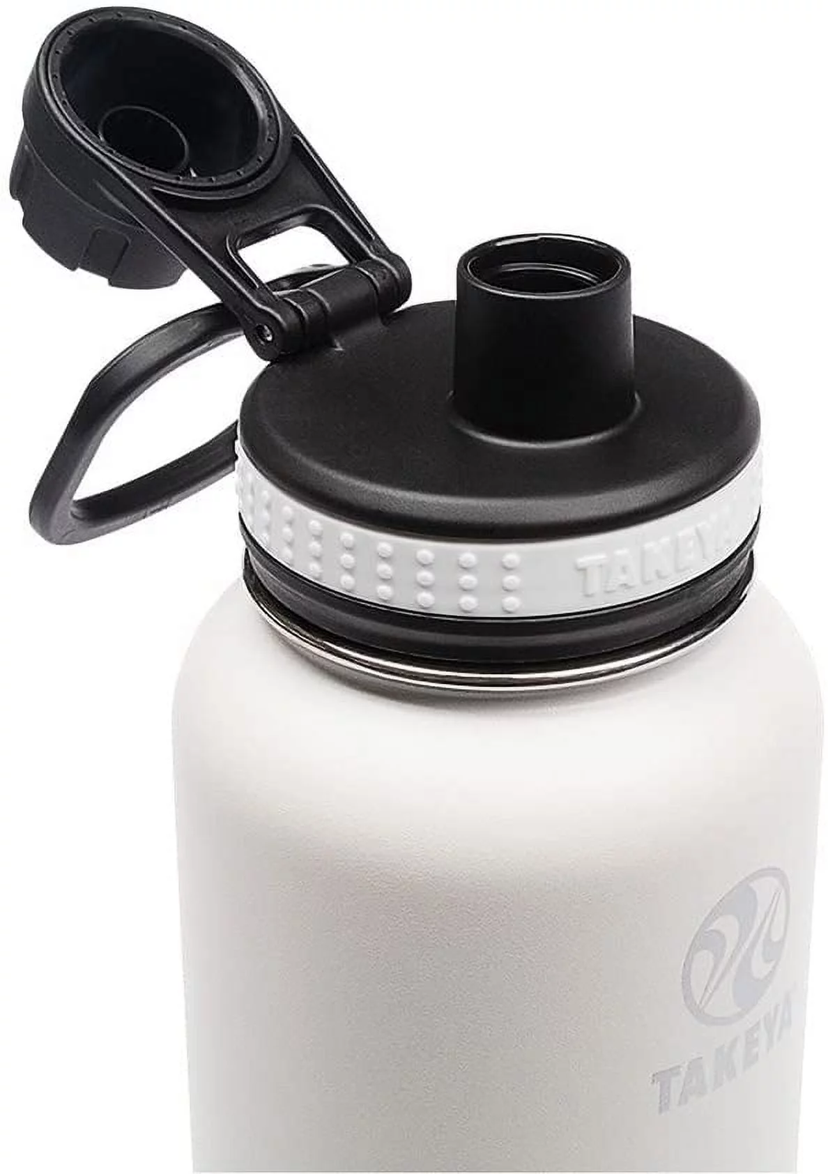Takeya, White Originals Vacuum-Insulated Stainless-Steel Water Bottle, 32oz, 32 oz