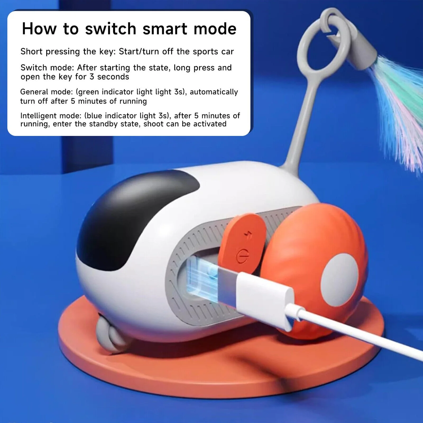 Car Remote Control Electric Cat Toys - Funny Feather Smart Interactive Cat Toy🔥