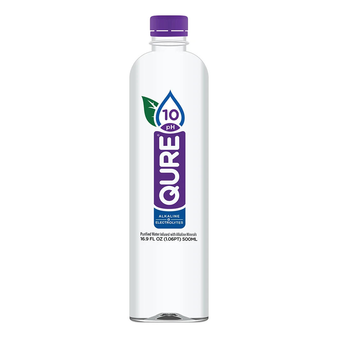 Qure Alkaline Water, 16.9 Fl. Ounce (Pack of 24)
