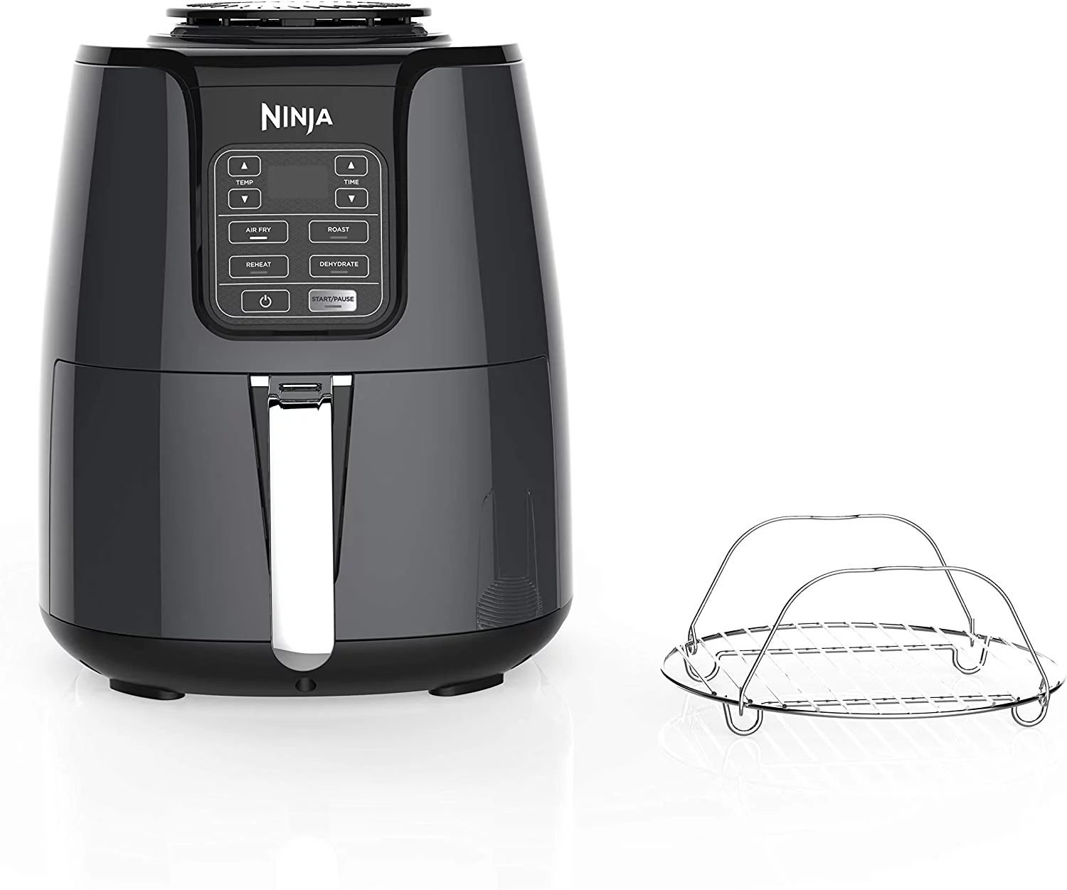 Ninja AF101 Air Fryer, 4 Qt, Black/gray