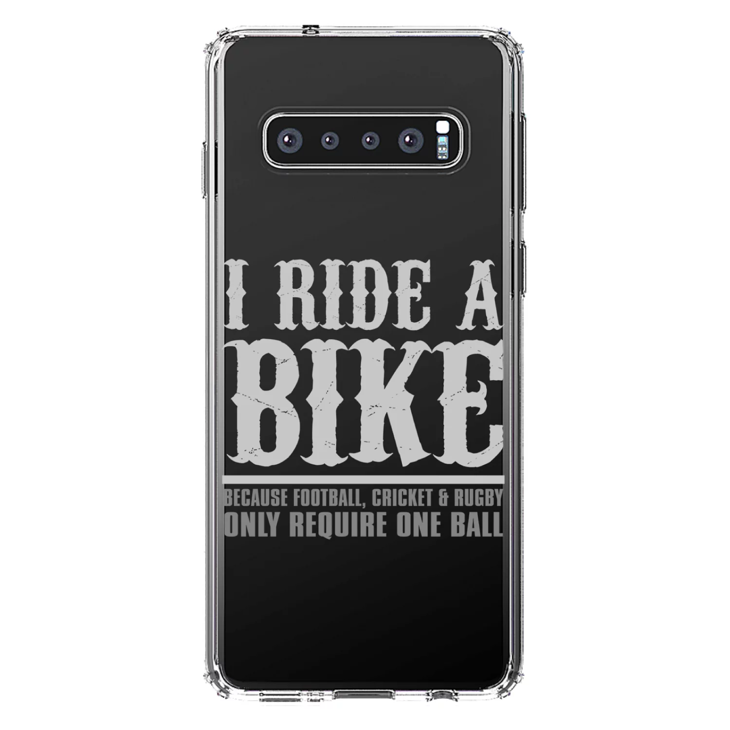 DistinctInk Clear Shockproof Hybrid Case for Samsung Galaxy S10+ PLUS (6.4