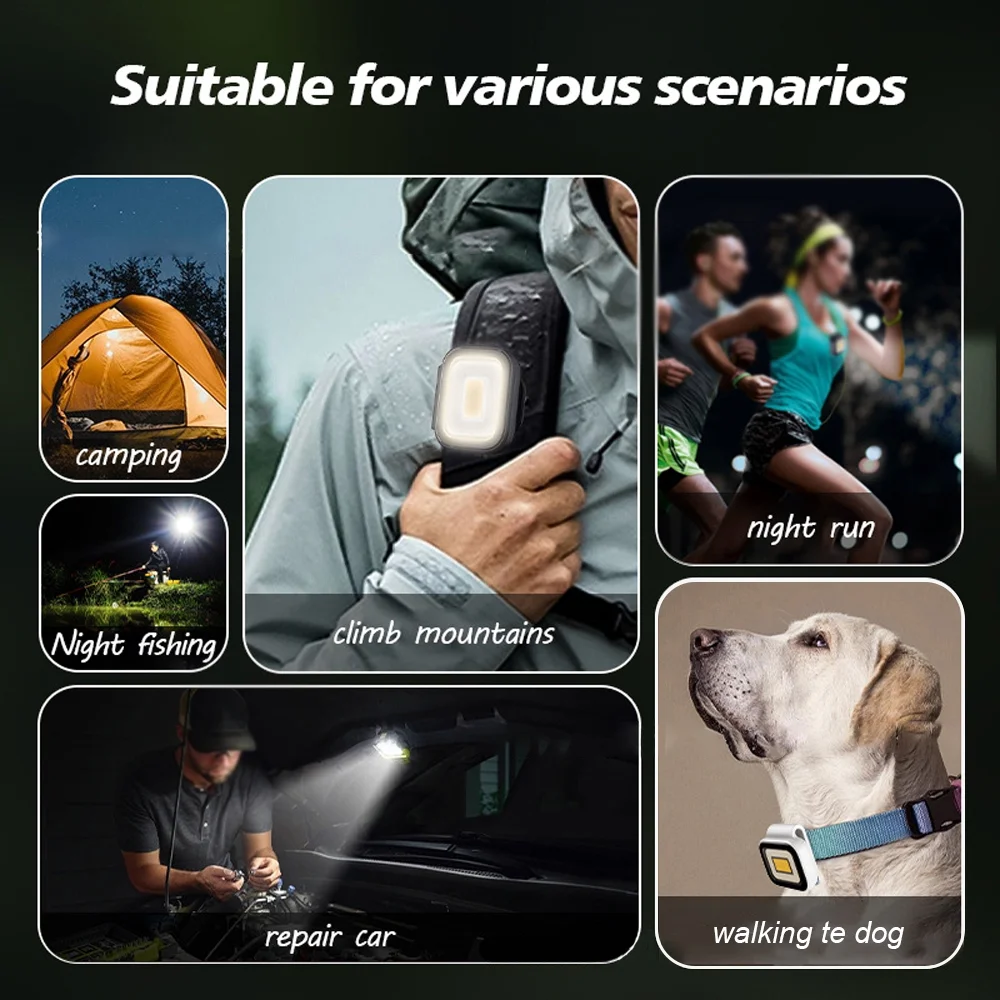 Shinysix COB Light,COB Hands Free Lumen COB Hands Free Runners Small Hands Free Runners 500 Lumen COB