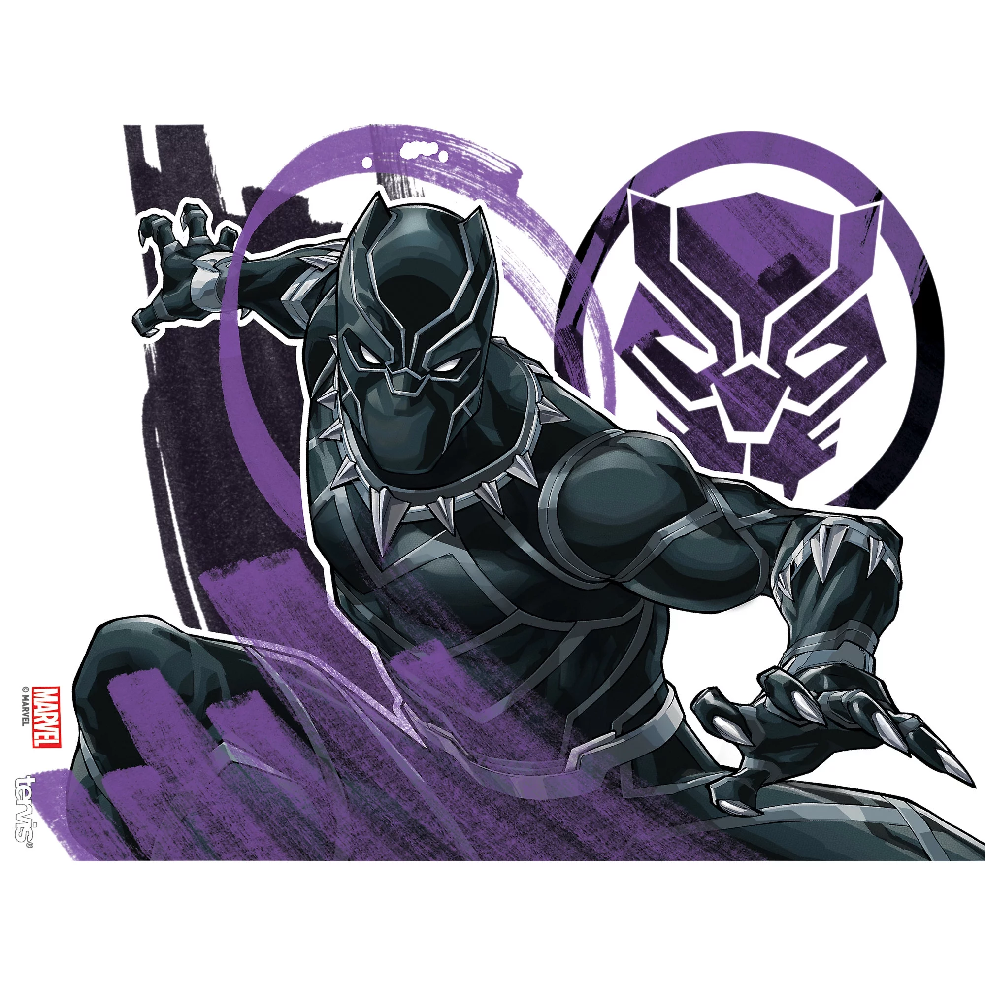 Tervis Marvel - Black Panther Made in USA Double Walled  Insulated Tumbler Travel Cup Keeps Drinks Cold & Hot, 24oz, Classic