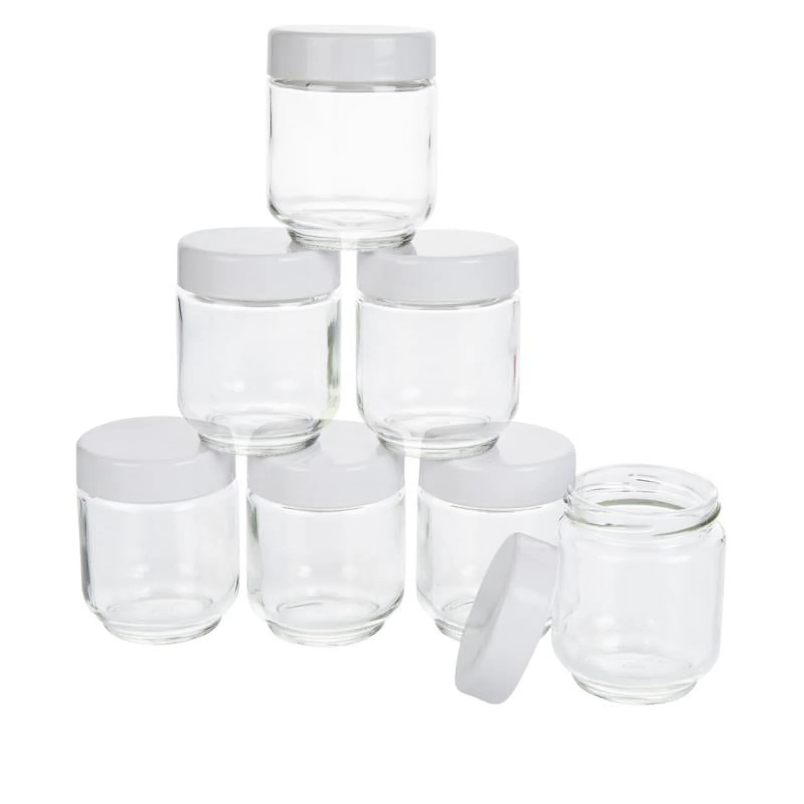 Restored Wolfgang Puck Automatic Yogurt Maker with 7 Glass Jars and Recipes 742-151 (Refurbished)