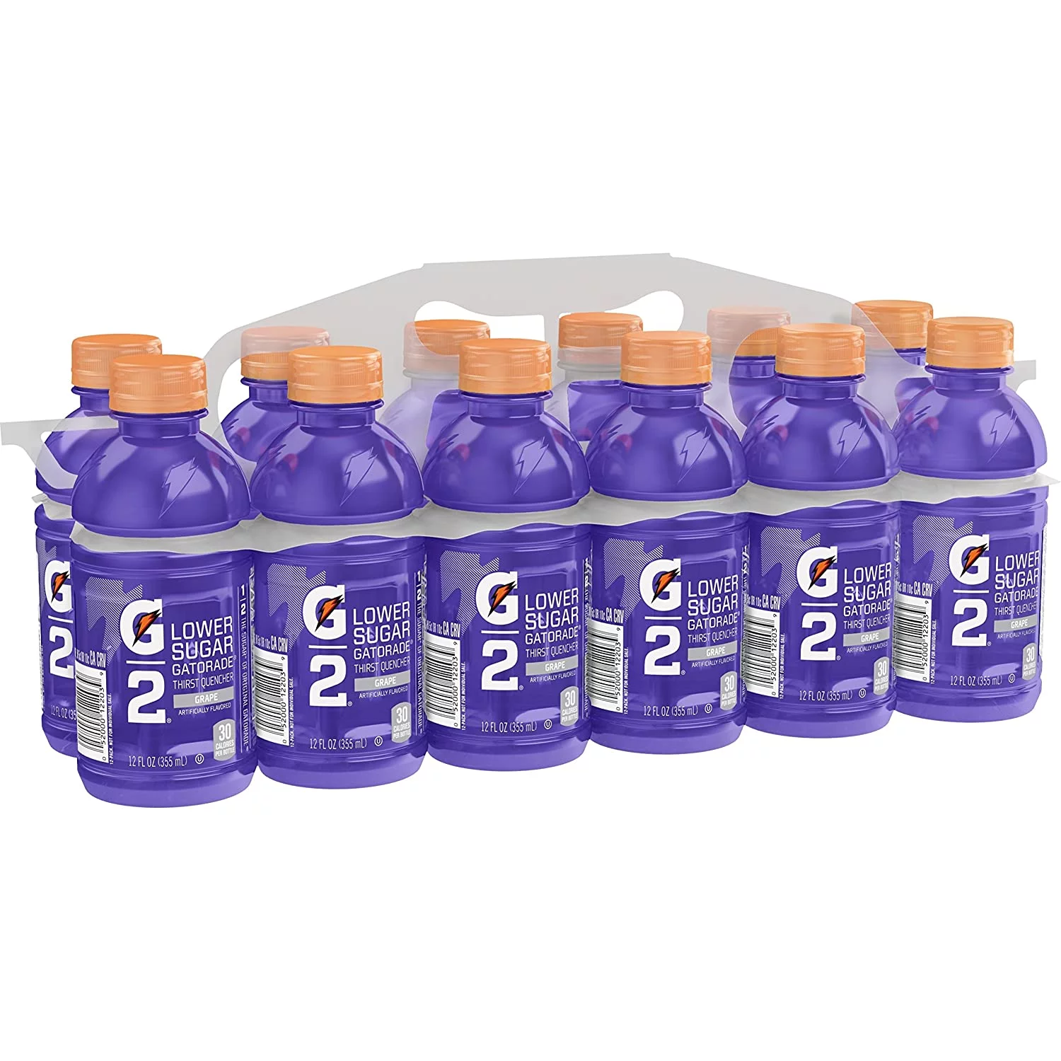 Gatorade G2 Sports Drink, Grape - Low Sugar, 12 Fluid Ounce Bottles (Pack Of 12)