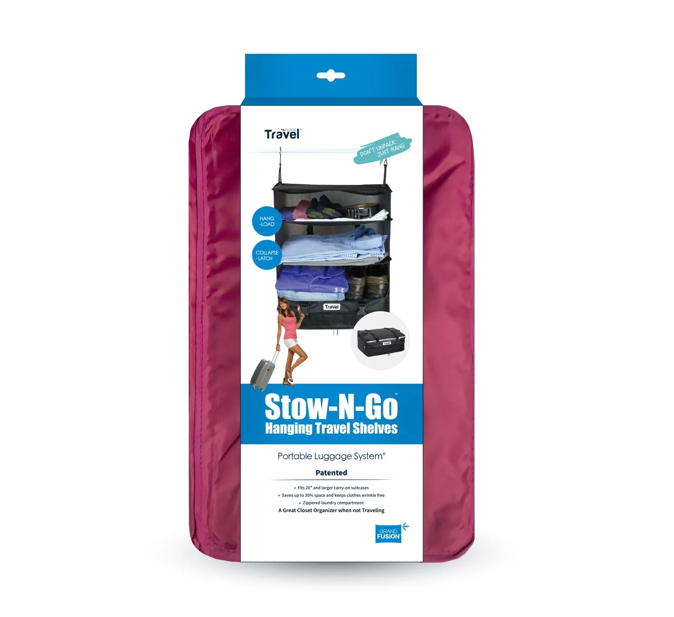 STOW N GO HANGING TRAVEL SHELVES - LARGE, From Grand Fusion