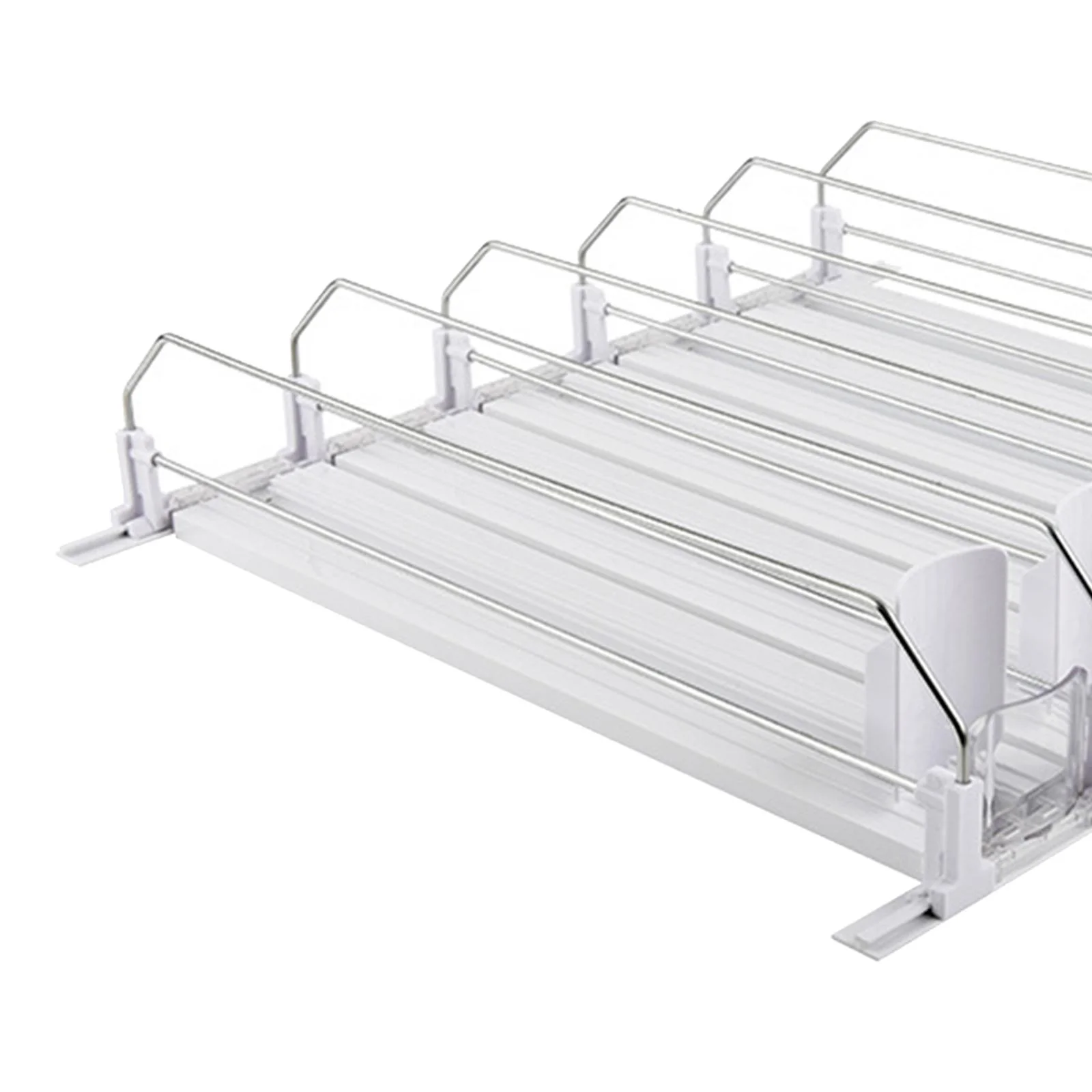 Baoblaze Self Pushing Dispenser Bottle Automatic Drink Dispenser Fridge Can Dispenser 5 Slot