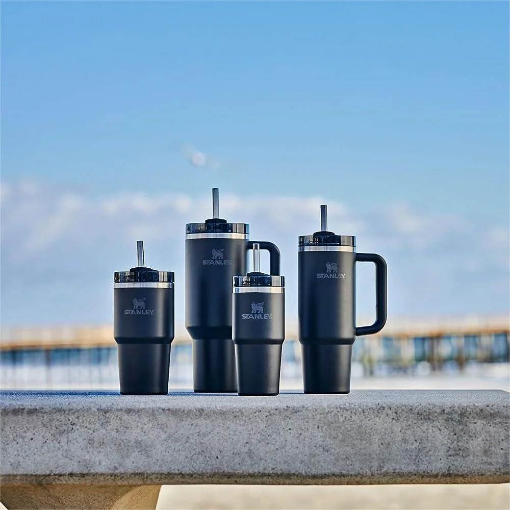 Stanley Quencher H2.0 FlowState Stainless Steel Vacuum Insulated Tumbler with Lid and Straw - 40OZ Black