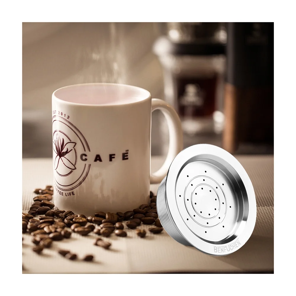 OWSOO Stainless Steel Jar,Filter Compatible With Lavazza A Reusable Coffee Compatible With Lavazza Jolie Espria Coffee Cup Filter Cup Filter Compatible Modoo A Modo Mio Stainless Steel Reusable