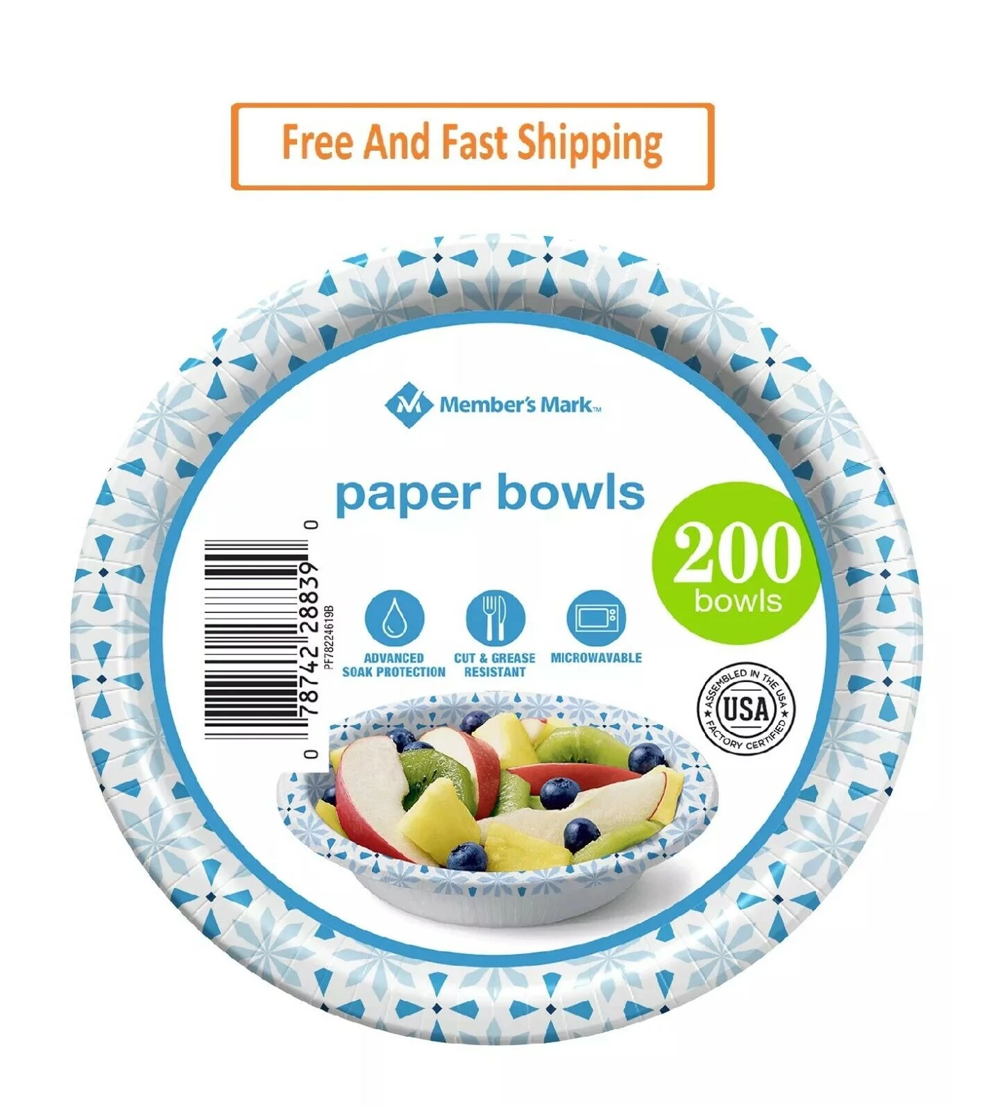 Ultra Snack/Dip Paper Bowls (12 oz., 200 ct.)