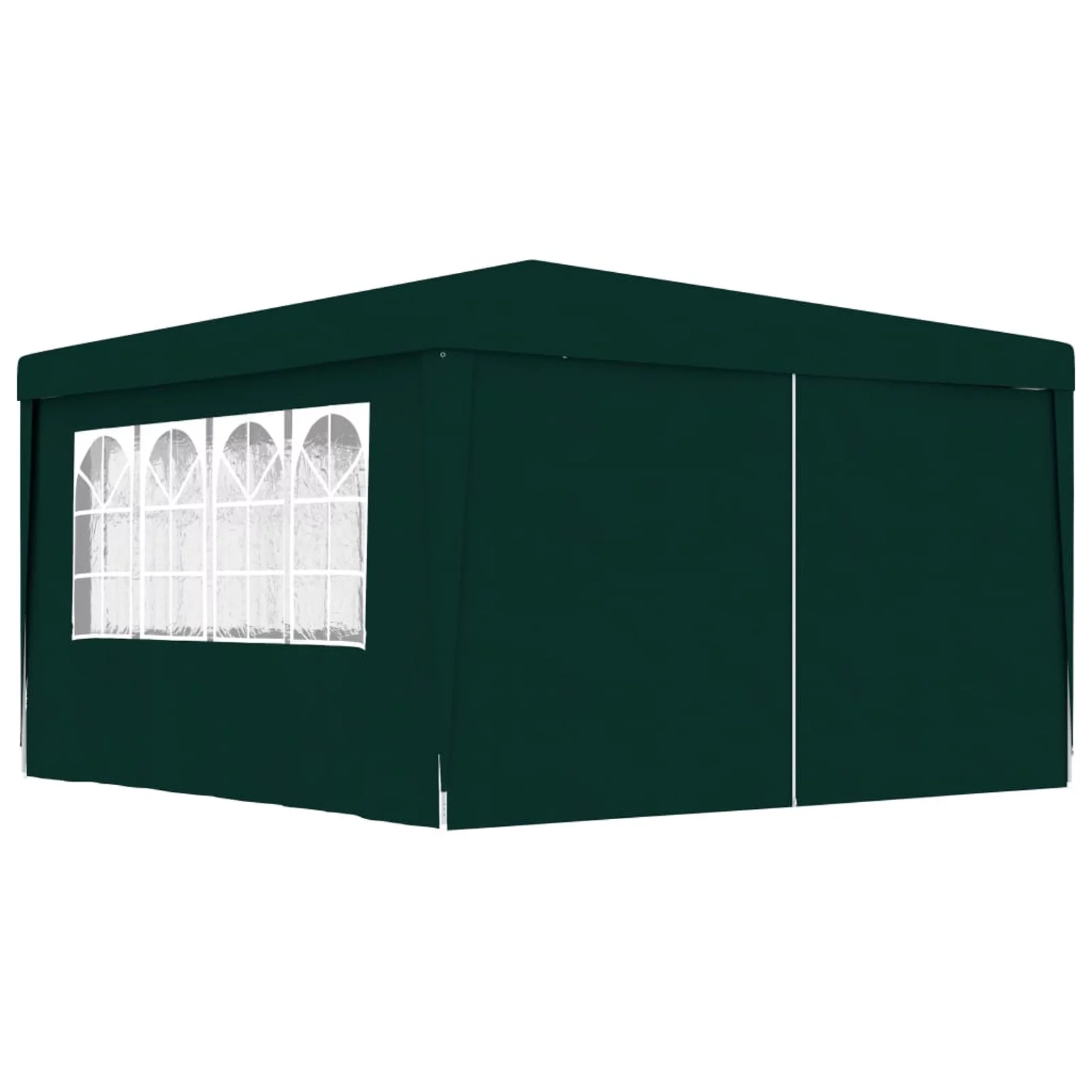 Carevas Professional Party Tent with Side Walls 13.1'x13.1' Green 0.3 ozft²
