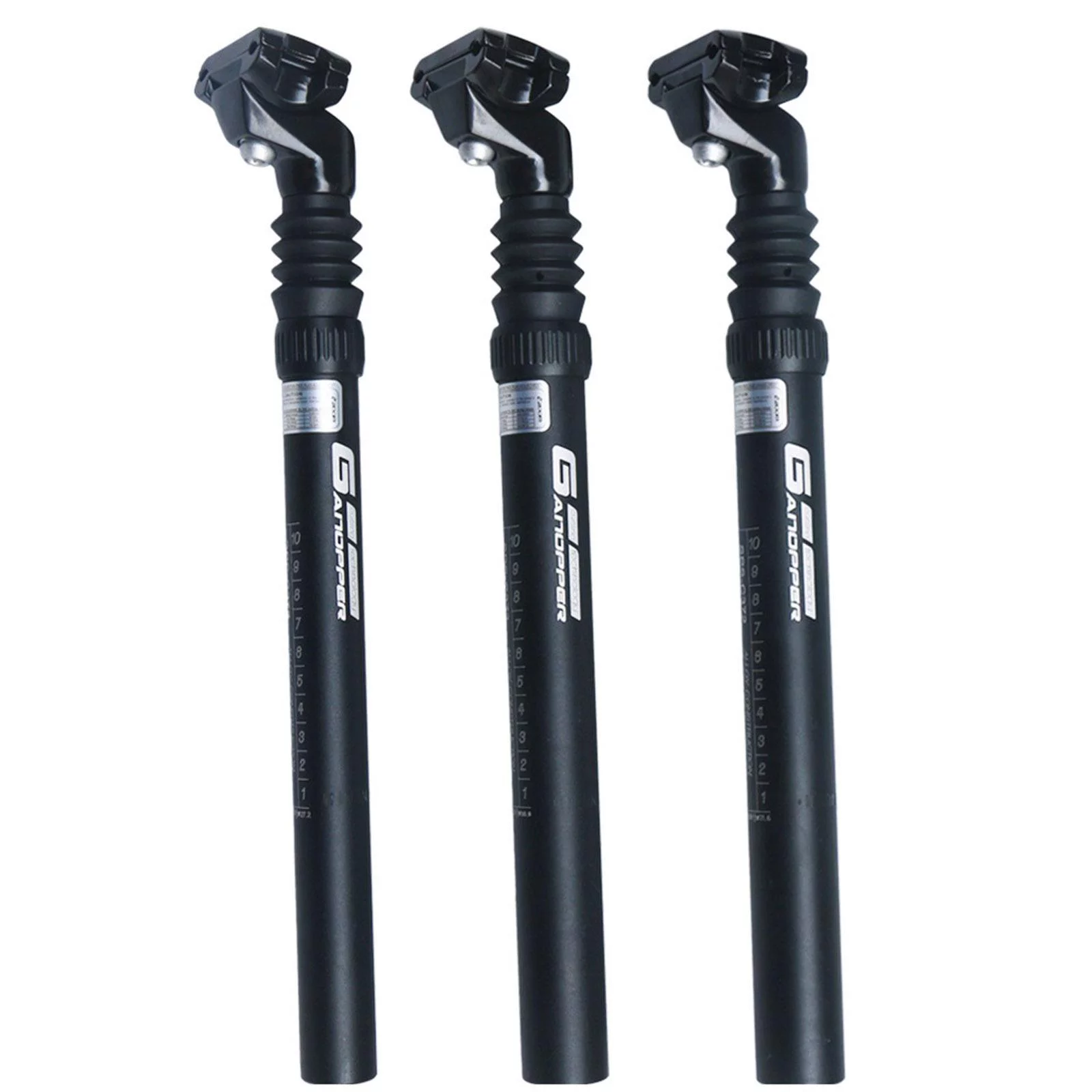 350mm Bike Seatpost Seat Post Saddle Pole - Black, 30.4x350mm