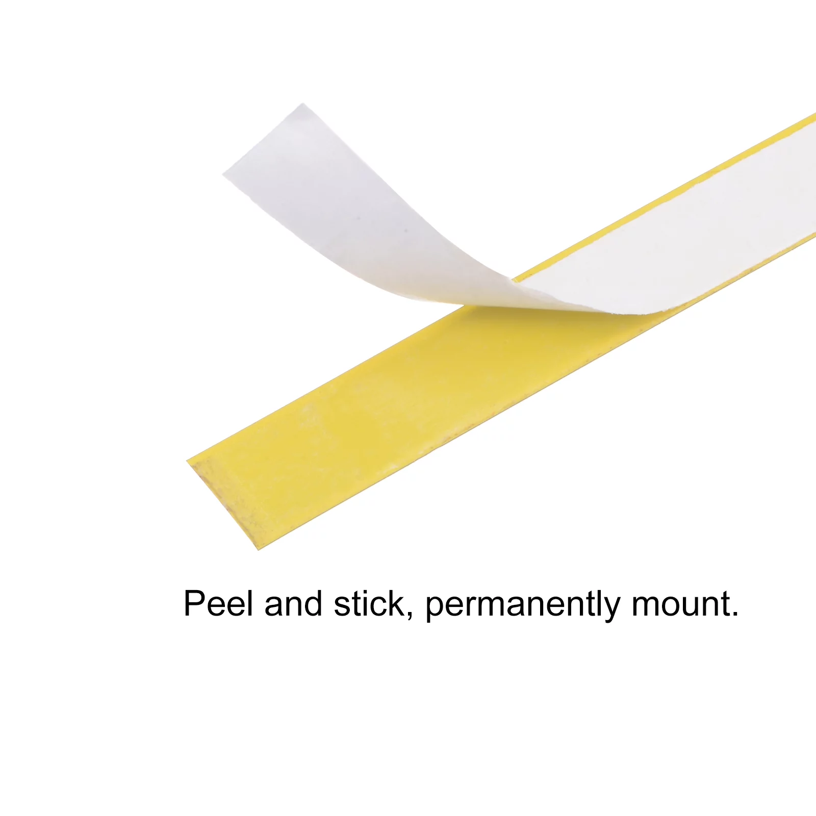 Self Adhesive Tape Measure 160 inch/4M Double Scale Left to Right Reading Measuring Tape Steel Sticky Ruler, Yellow