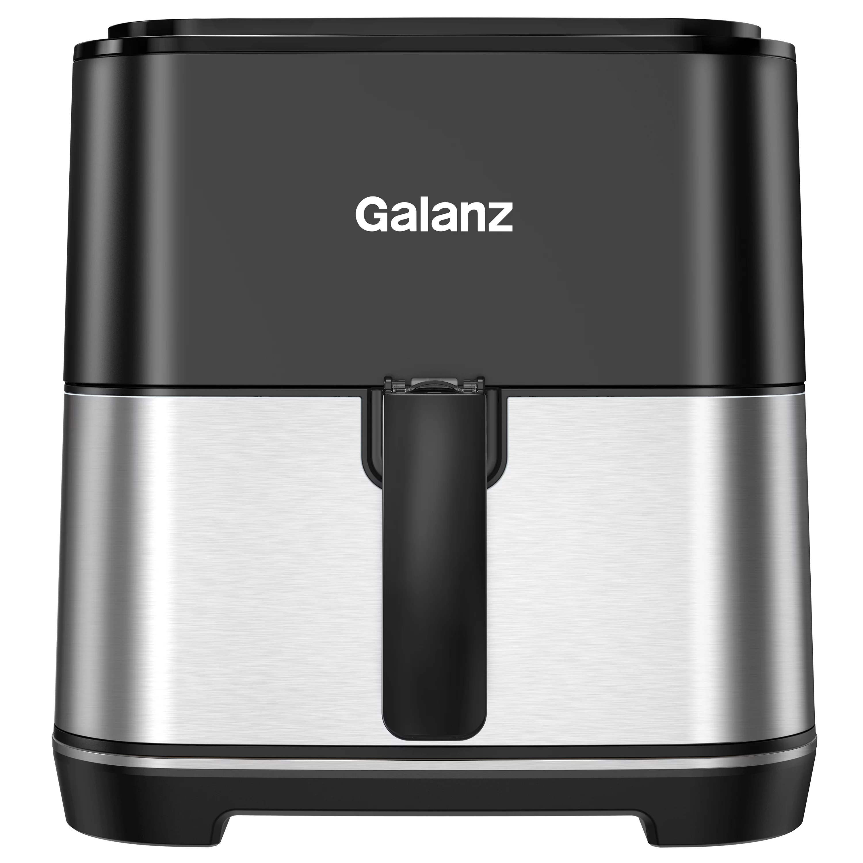 Galanz Oil Free Digital Air Fryer with Touch Control Panel, 8 Pre-Programmed Settings, Shake Alert and Removable Non-Stick Fry Basket, 5.8 Quart, Stainless Steel