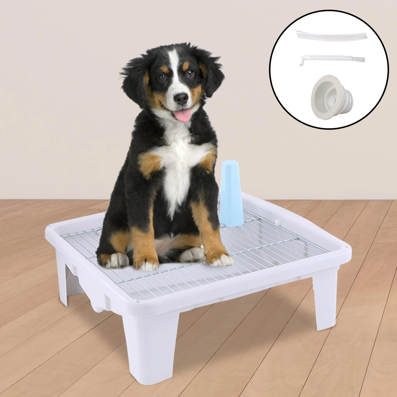 oshhnii Mesh Grids Pet Training Toilet Dog Supplies Reusable Pet Training Pad Holder White