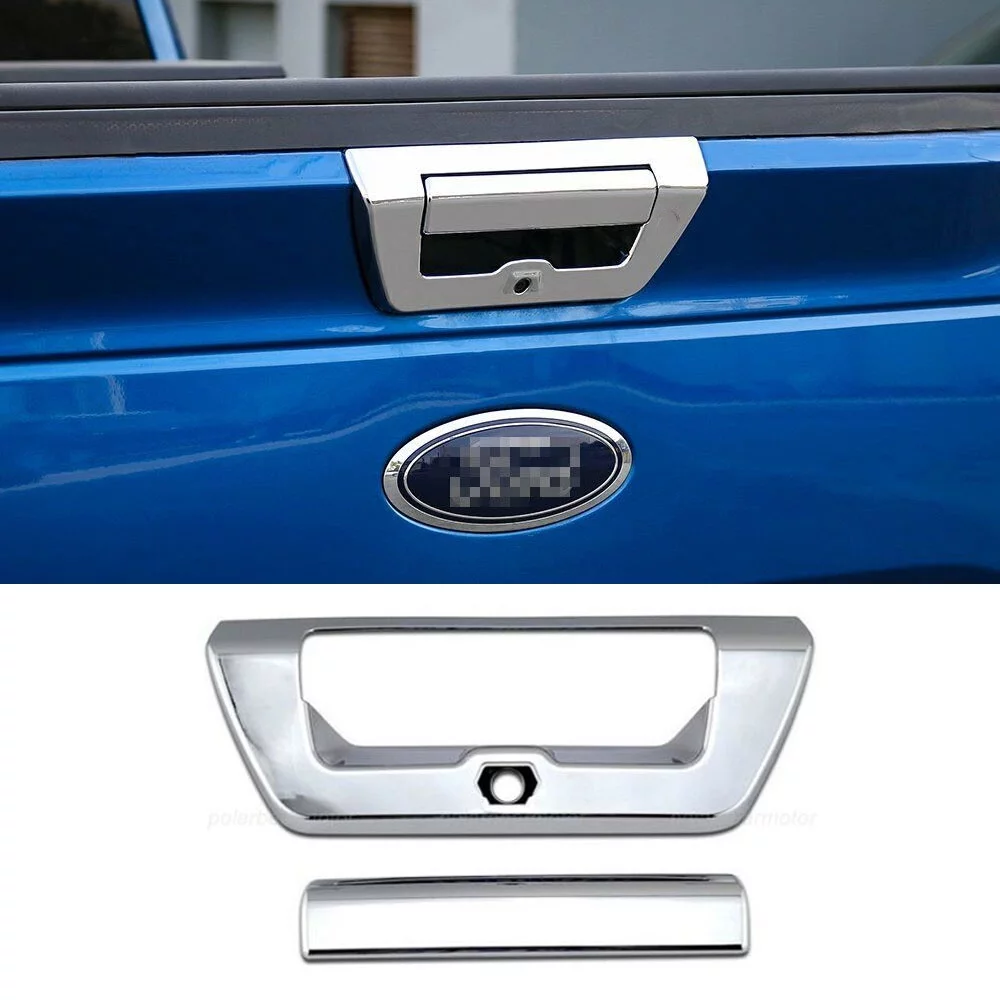 For 2015 2016 2017 FORD F150 F-150 Chrome Plated Tailgate Cover Trim W/ Keyhole