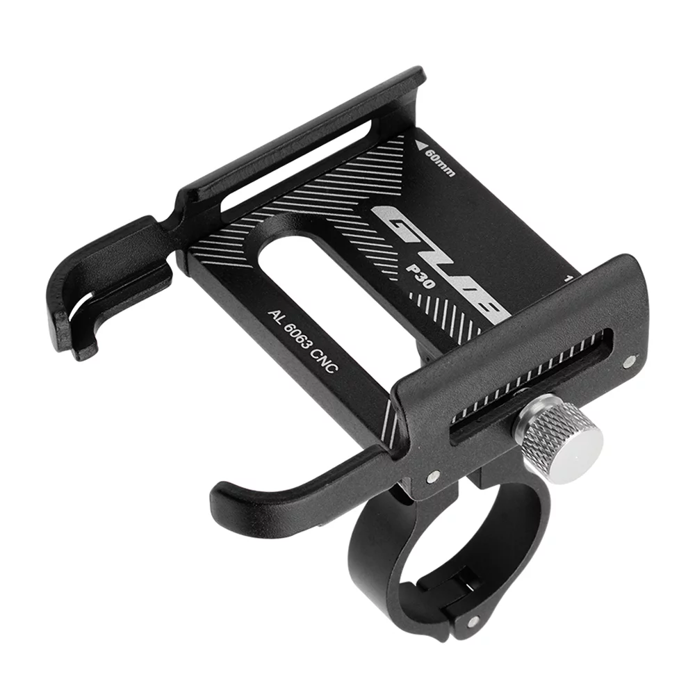 Aluminum Bike Phone Holder Stand by GUB - 360 Degree Rotating Mount for Hands-free Phone Operation while Riding.