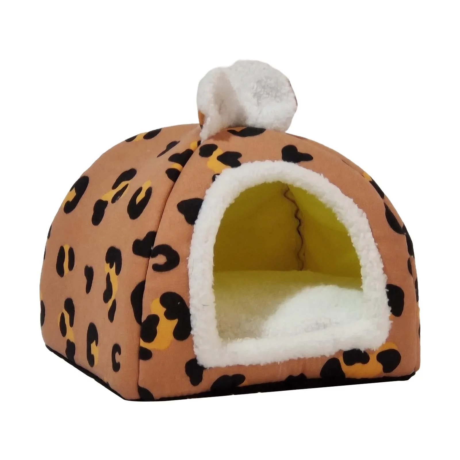 Cat Beds for Indoor Cats, Small Dog Bed Pet Tent Cave, Warm Sleeping Nest for Puppy and Kitten Small Pets ,S Red