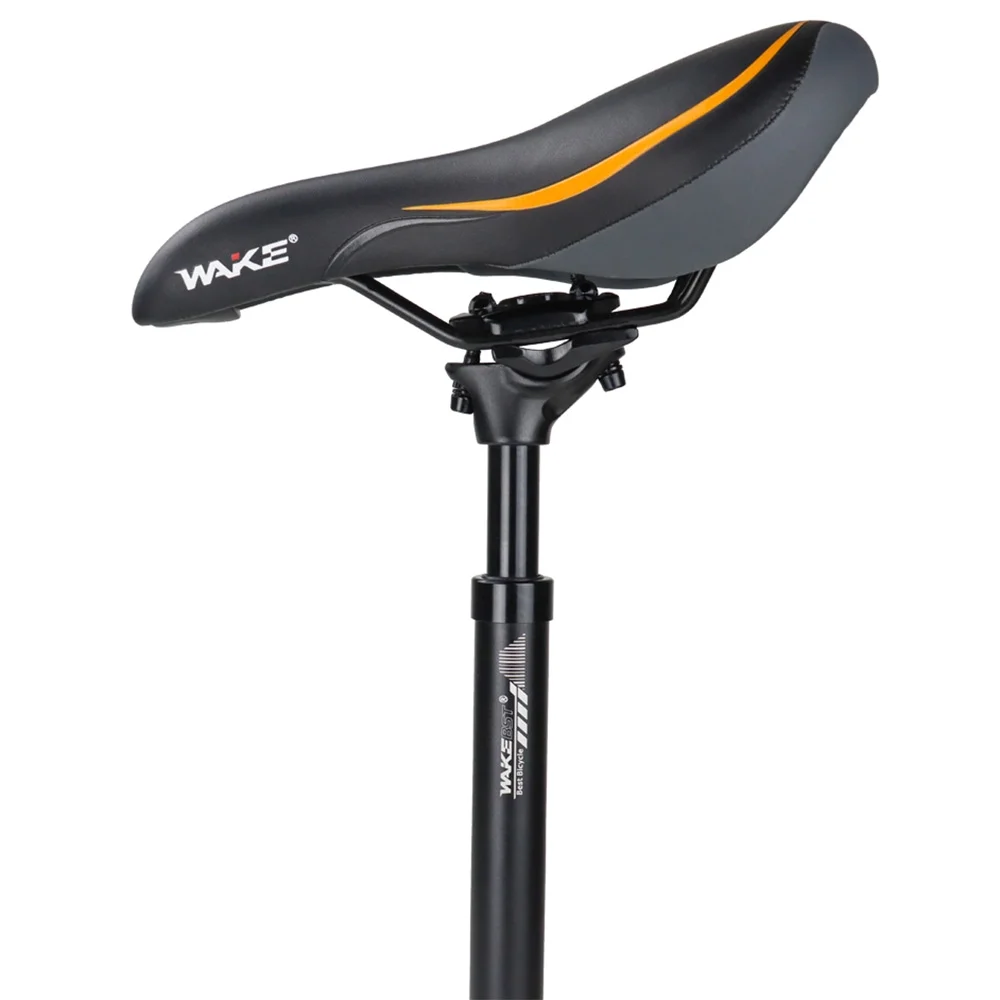 WAKE Bicycle Seatpost Spring Suspension Seat Post with Spacers for Mountain Road Bikes
