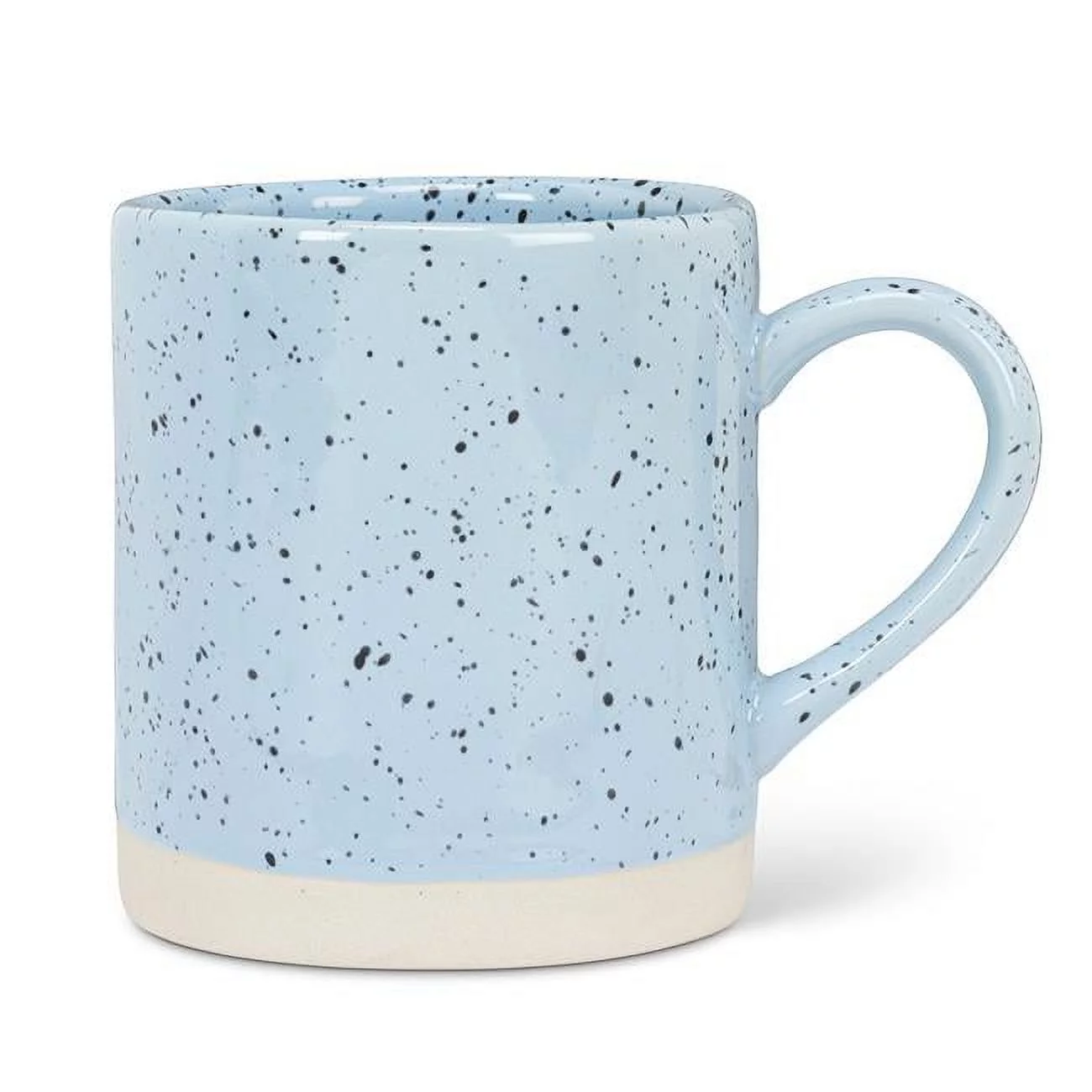 Abbott Collection AB-27-SPECKLE-BLU 3.75 in. Stoneware Speckled Mug, Blue