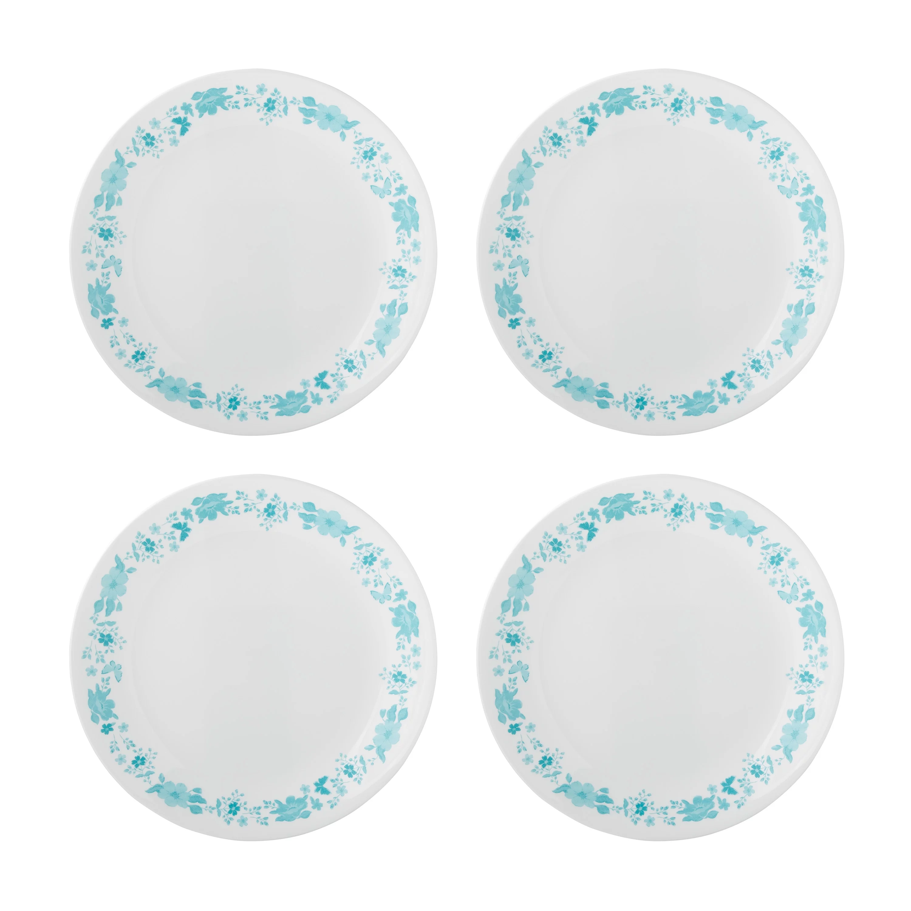 The Pioneer Woman by Corelle 4-Piece Dinner Plate Set , Evie, Teal