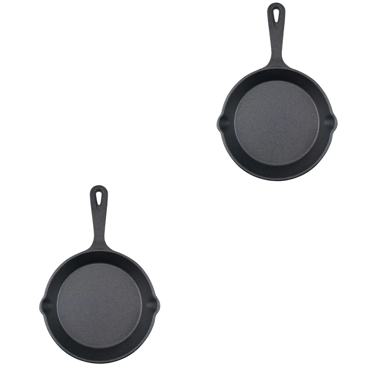 HOMEMAXS 2pcs Mini Cast Iron Skillet Small Frying Pan Non-stick Frying Pan Egg Frying Pan Kitchen Accessory