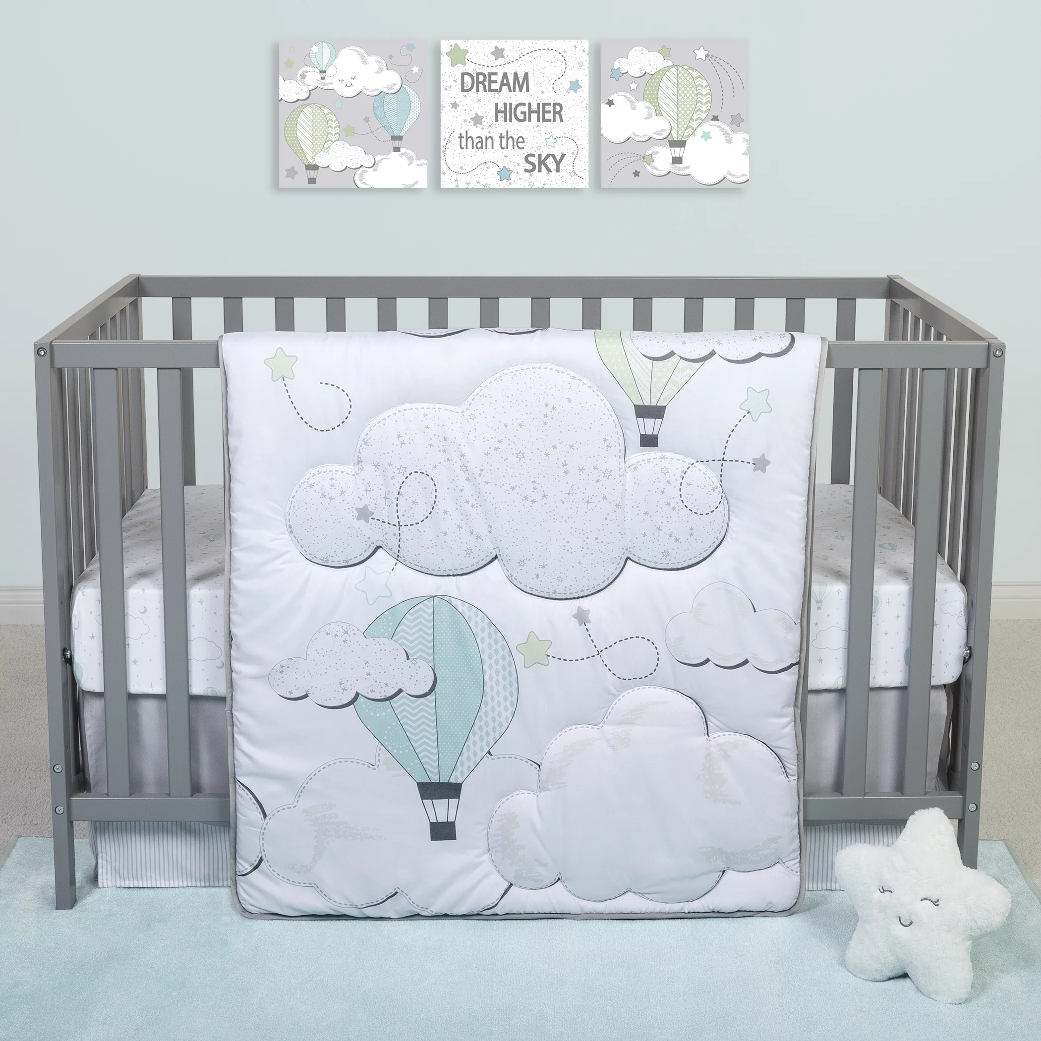 Sammy & Lou Unisex Starry Dreams 4 PC Baby Crib Bedding Set