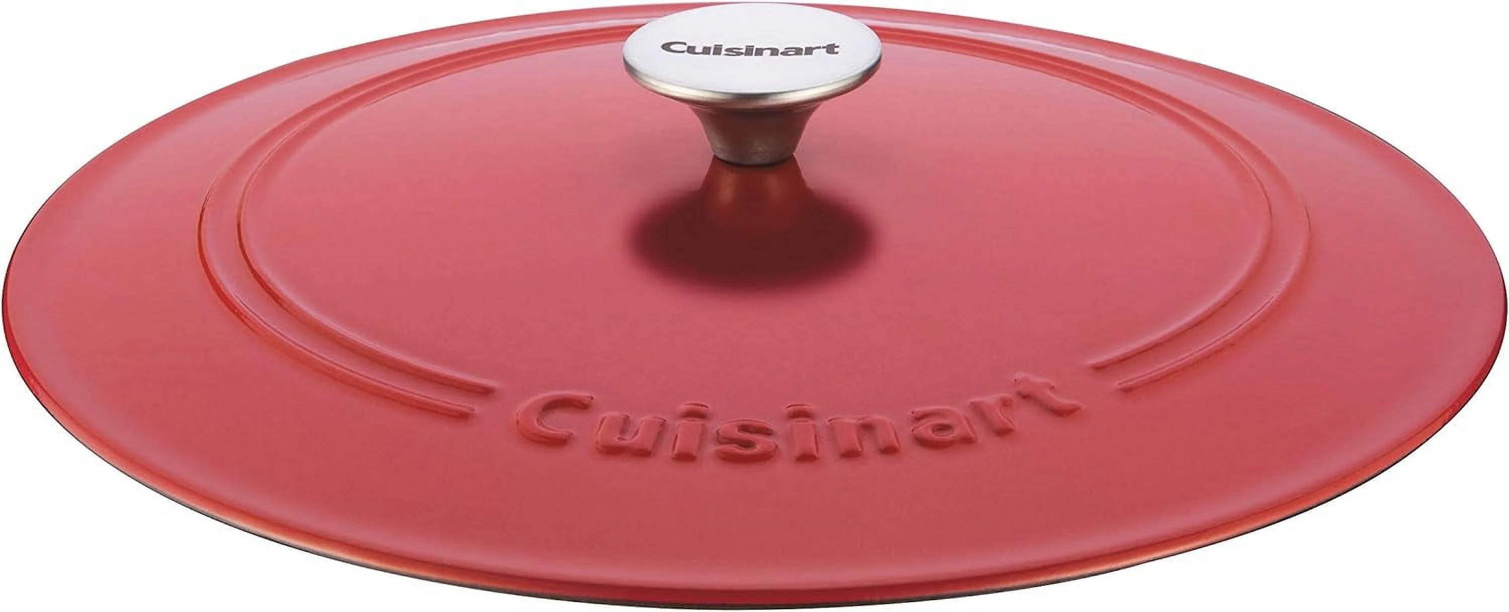 Open Box Cuisinart Cast Iron, 7 Quart - PEONY PINK