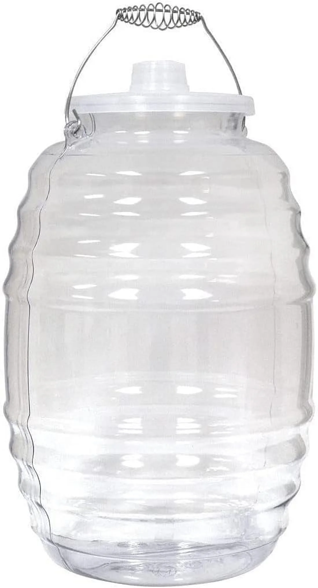 5 Gallon Jug with Lid-Water Juice Beverage Container-  20 L Clear-