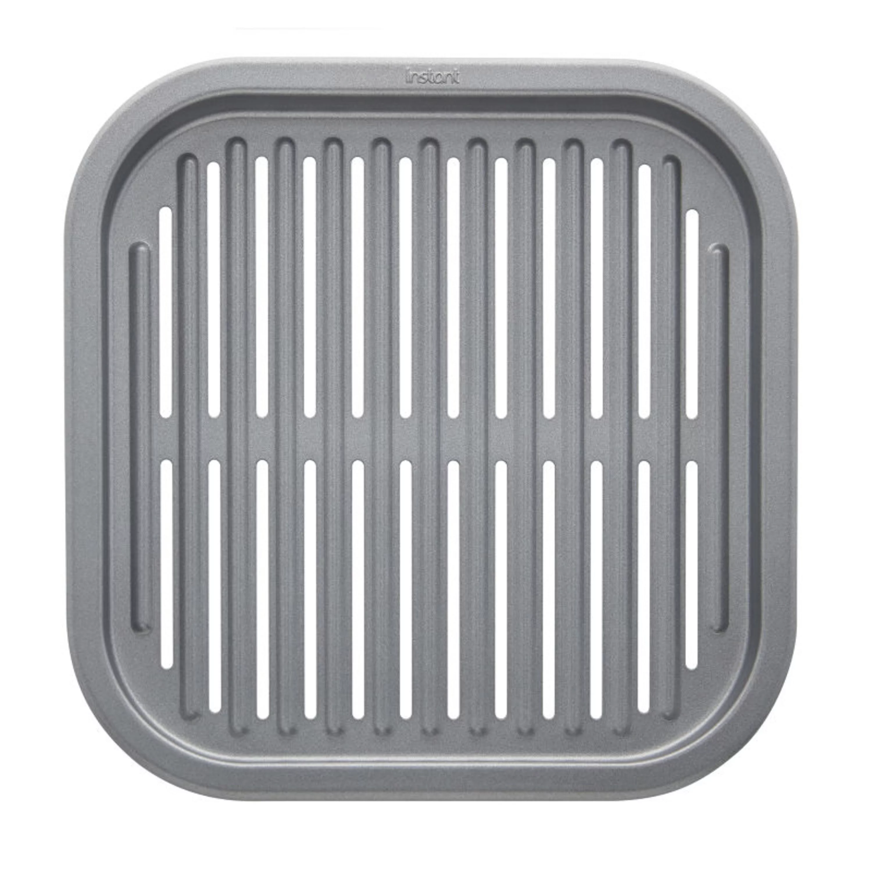 Instant Pot Air Fryer Non-Stick Metal 2-Piece Grill Pan Set in Gray