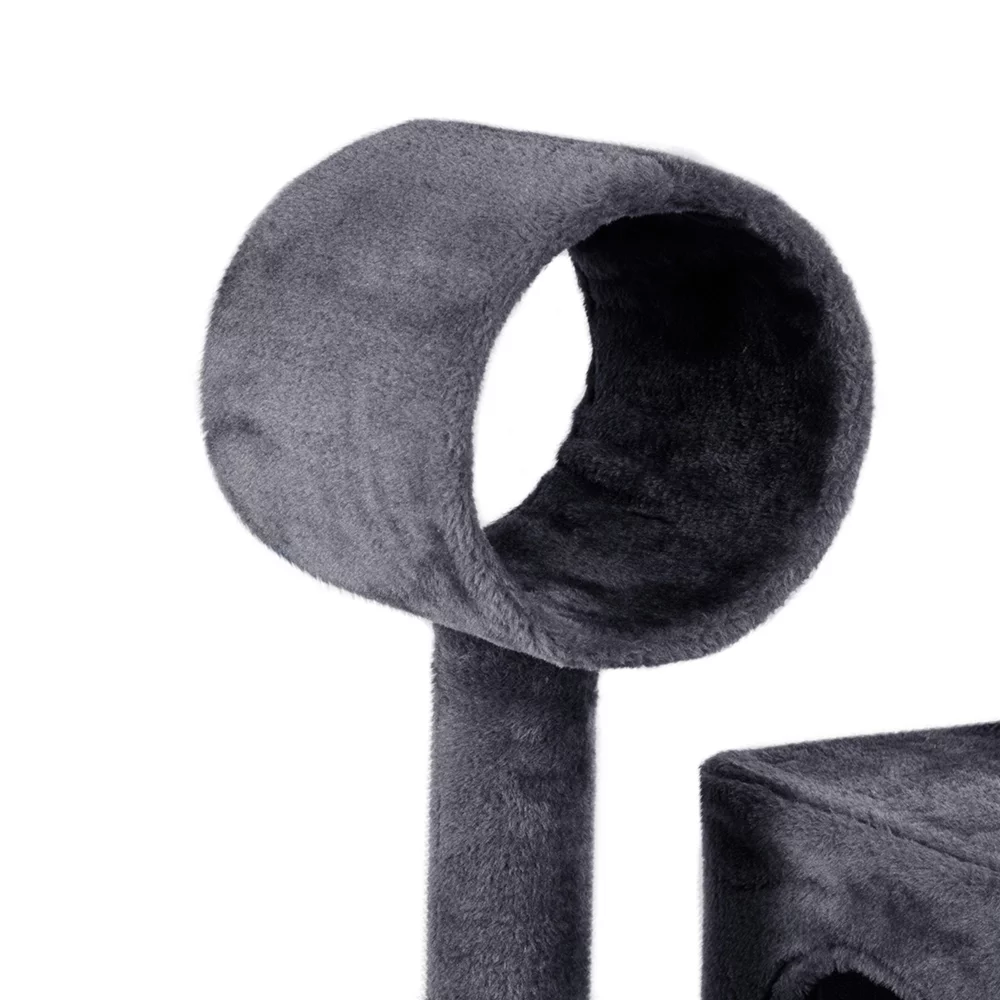 Yaheetech 51'' Cat Tree Condo Multilevel Cat Towers W/ Hammock Tunnel Scratching Post, Dark Gray