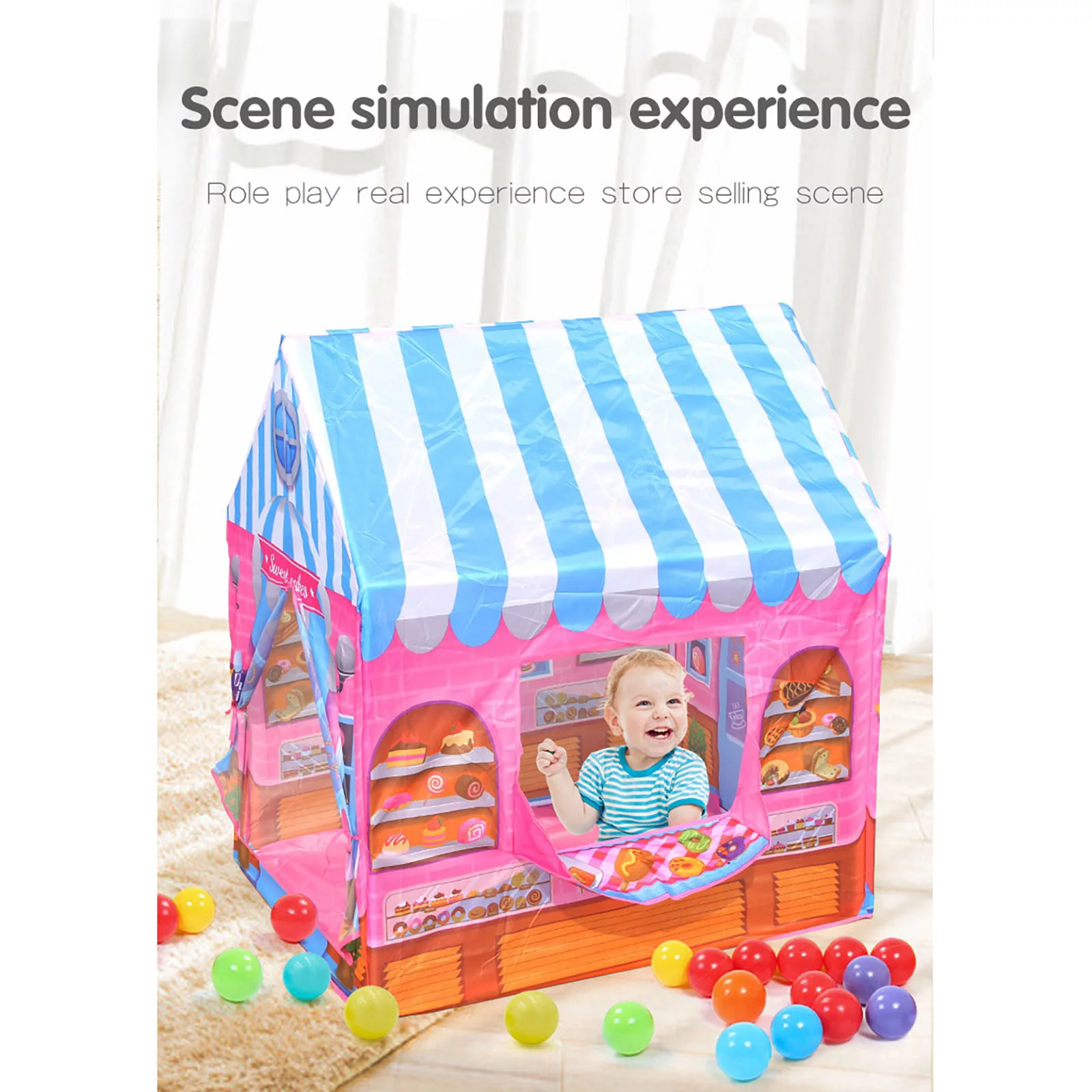 Fridja Dinosaur Children's DIY Tent Play Tent Kids Pretend Playhouse