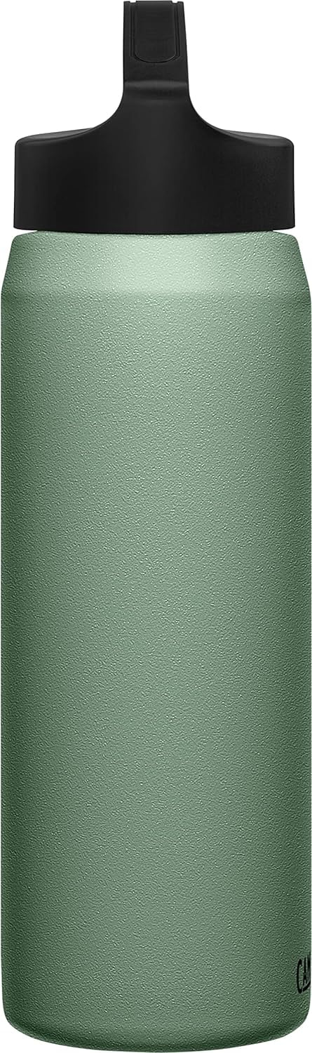 CamelBak Carry Cap Bottle - Vacuum Insulated Stainless Steel -Easy Carry, 25oz, Moss