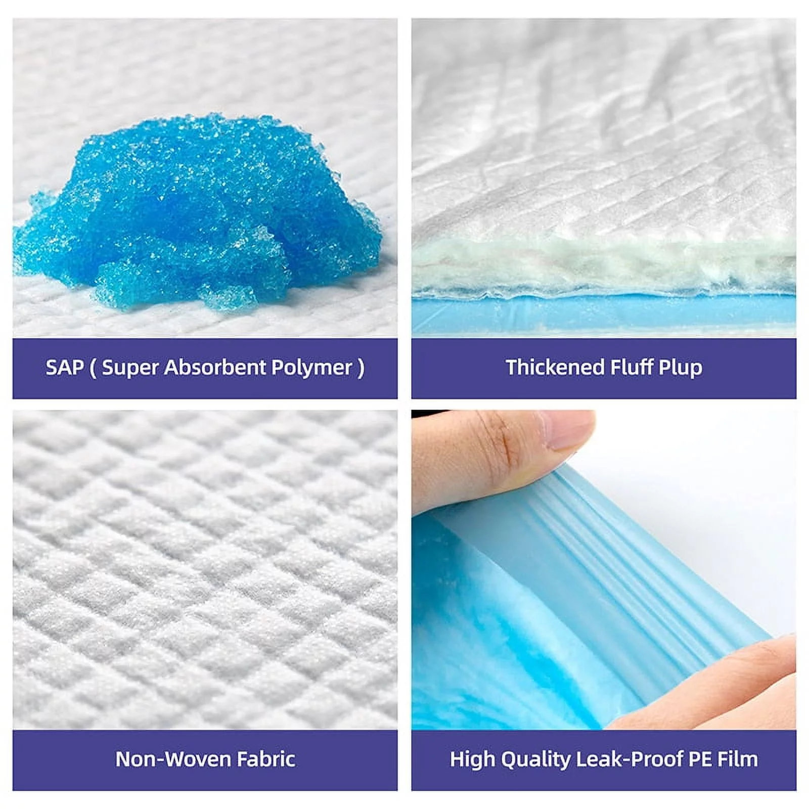 Vanch Puppy Training Pads, Regular, 22 x 22 Inches, 120 Count