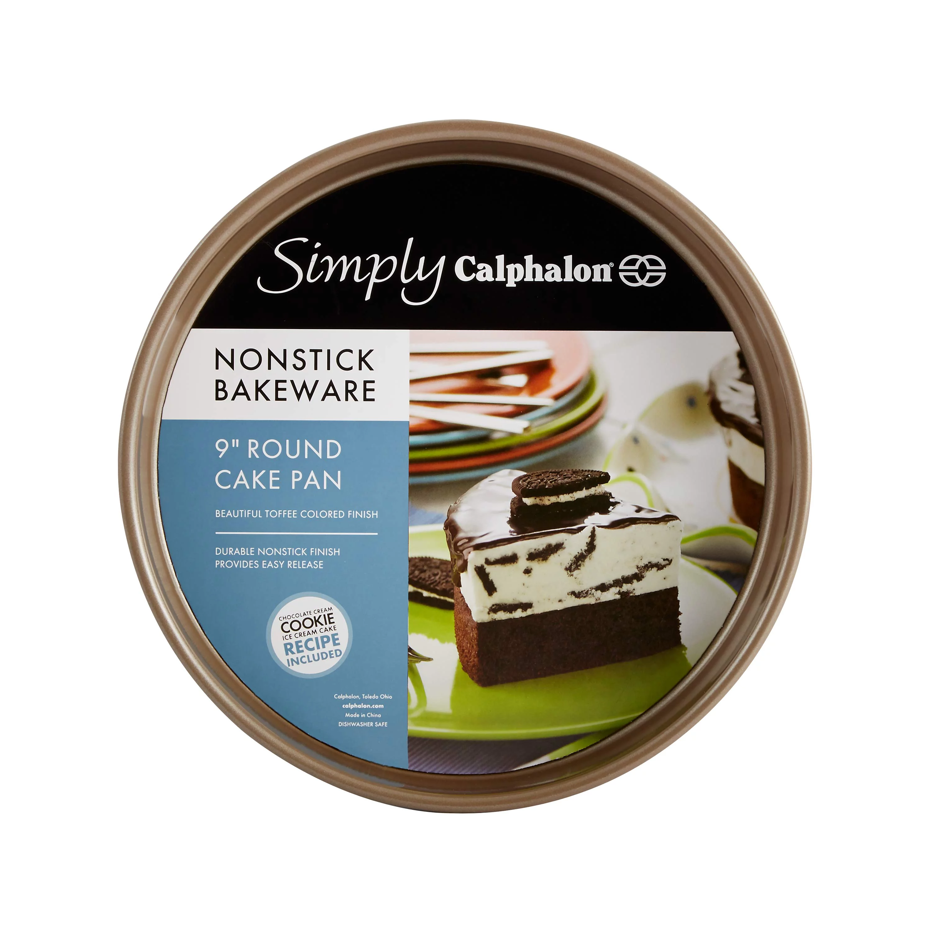 Simply Calphalon Nonstick Bakeware 9-Inch Round Cake Pan, 1758086