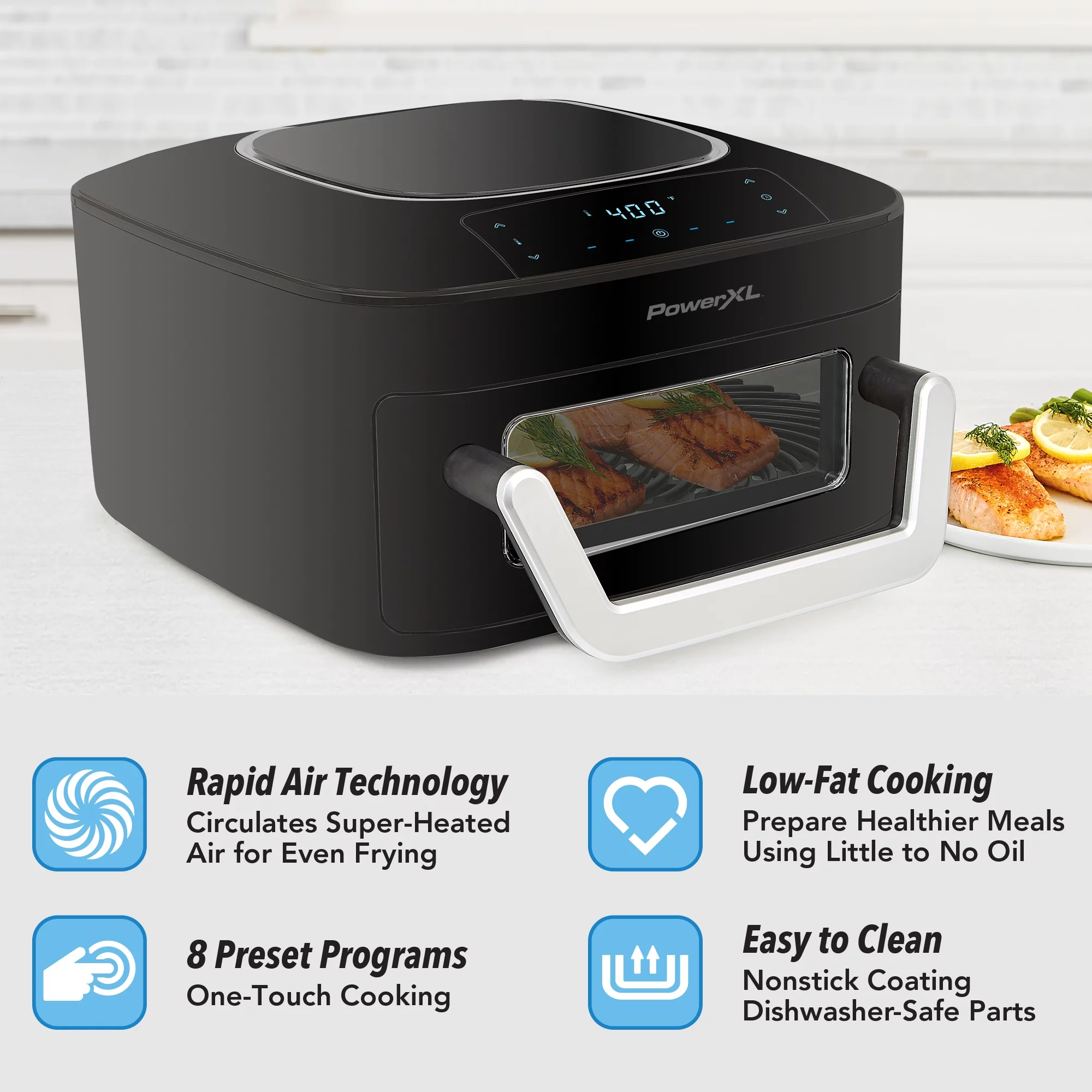PowerXL Slimline Air Fryer Plus 9QT