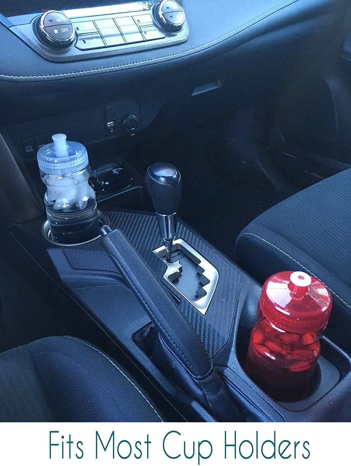 Rolling Sands 24 Ounce BPA-Free Clear/Rainbow Plastic Water Bottles, Set of 10, Made in USA