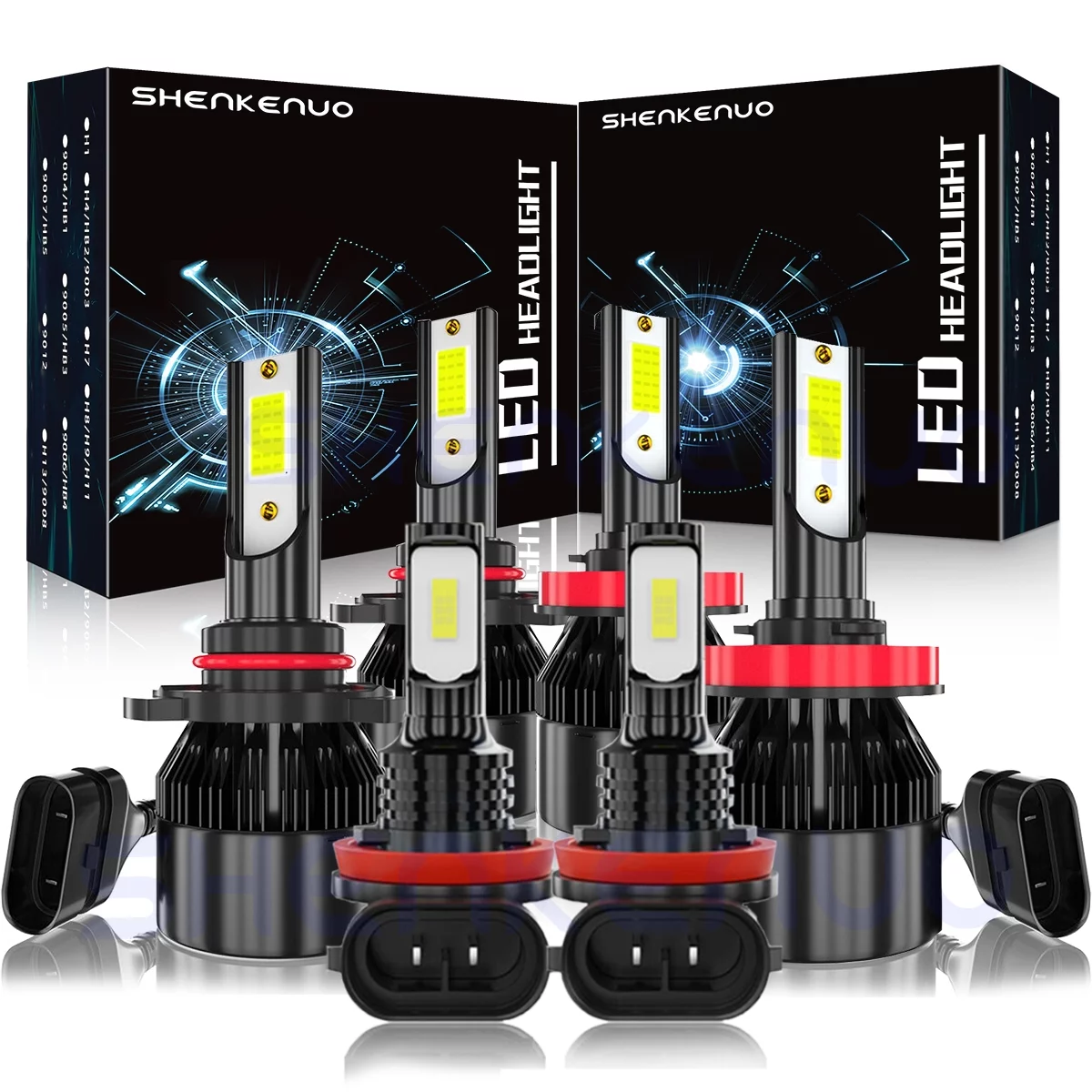 For 2016-2022 Subaru Crosstrek LED Headlight Bulbs 9005 H11 High/Low Beam H11 H8 Fog Light 6000k 6pcs