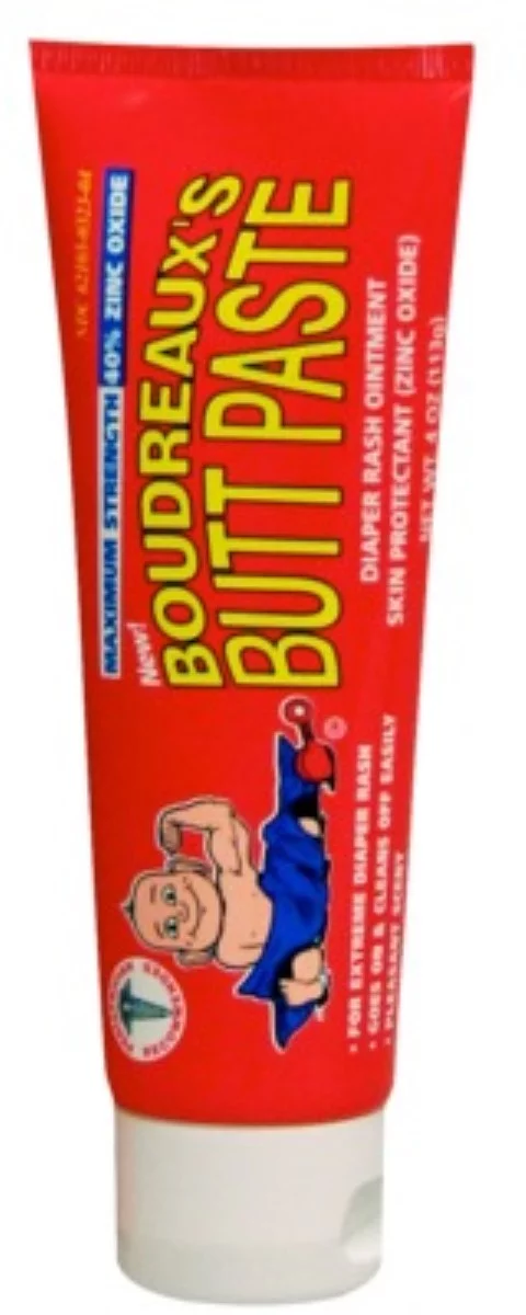 Boudreaux's Butt Paste Maximum Strength Diaper Rash Cream, Ointment for Baby, 4 oz Tube (Pack of 6)