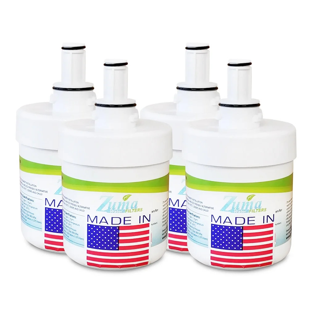 ZUMA Brand , Water and Ice Filter , Model # OPFS-RF300 , Compatible with Samsung® RF26VABPN/XAA - 4 Pack - Made in U.S.A.