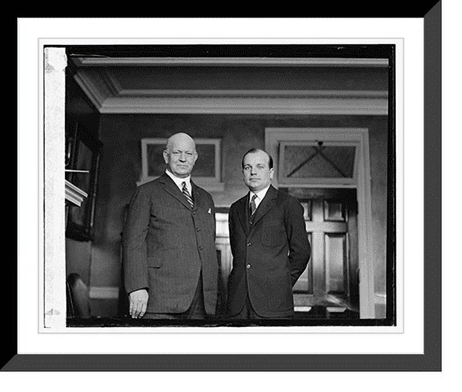 Historic Framed Print, Denby & Lt. R.E. Davidson, 3/5/24, 17-7/8