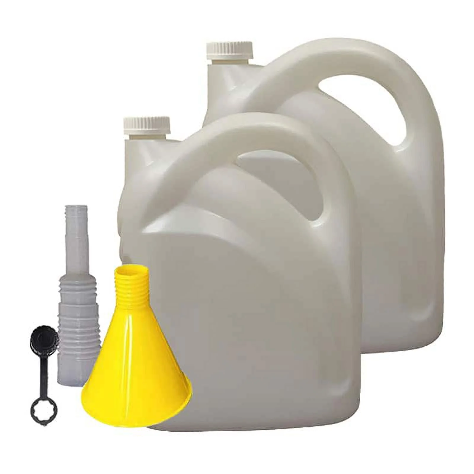 No Spill 5 Liter/1.32 Gallon Water Bottle with Child Resistant Airtight Lids