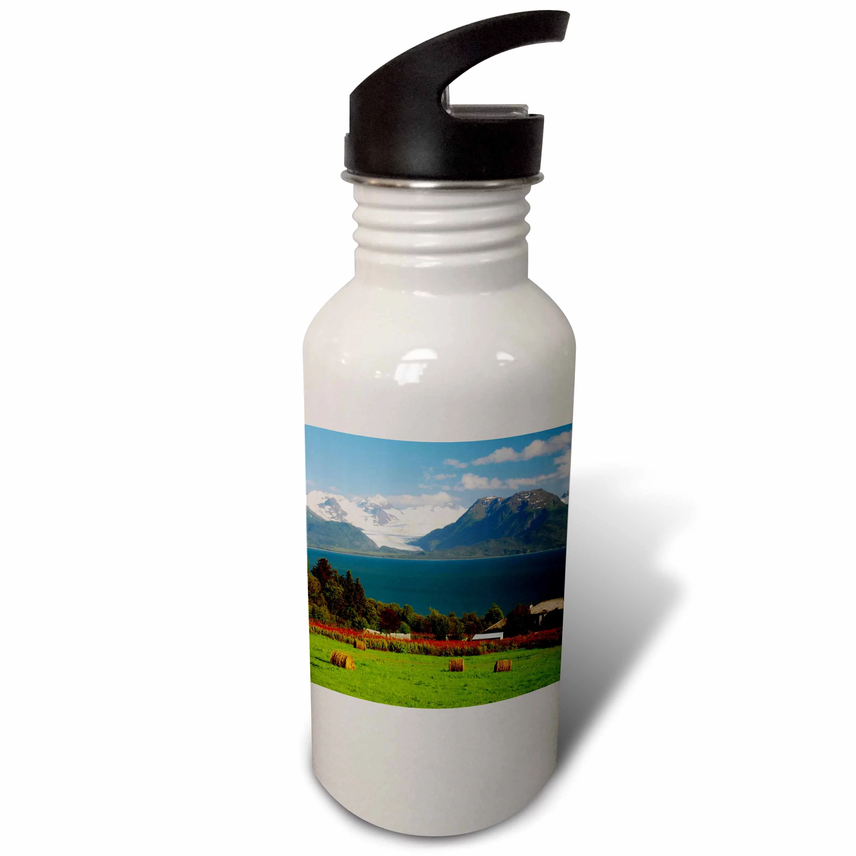 Kachemak Bay, Kenia Mountains, Homer, Alaska, USA - US02 MHE0044 - Michel Hersen 21 oz Sports Water Bottle wb-142077-1