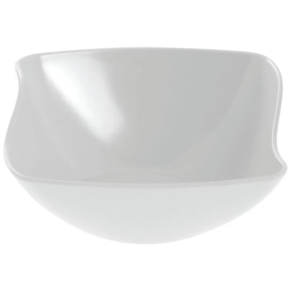 G.E.T. Square White Melamine Flared Bowl - 7