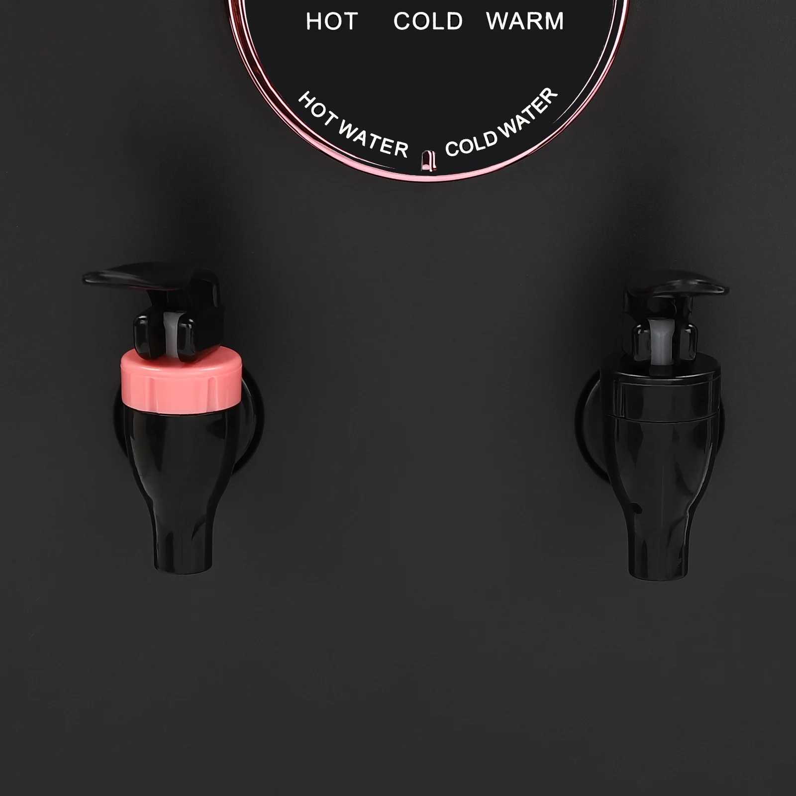 Top Loading Water Cooler, Countertop Hot/Cold Water Dispenser, 110V Premium Water Dispenser with Hot Cold and Room Temperature Water,Black,Applicable Bucket Capacity 4.5-18.9L/1.19-4.99gal