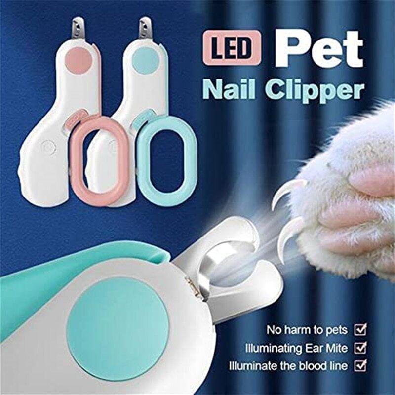 Professional Pet Grooming Tools - LED Light Pet Clippers & Nail Clippers Cats
