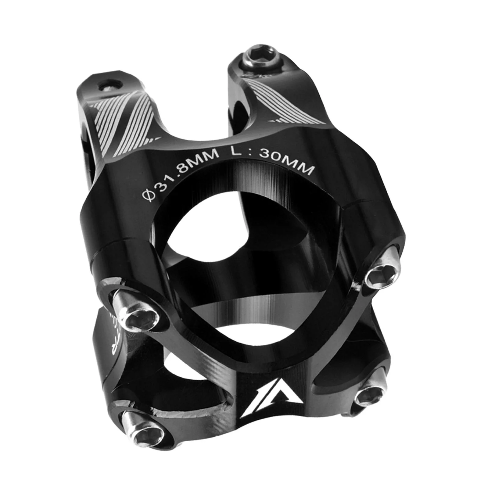 Mountain Bike Stem,31.8mm 30mm Stem Aluminum Short Handlebar Stem Riser , Road Bike, Mountain Bike, Cycling Accessories black