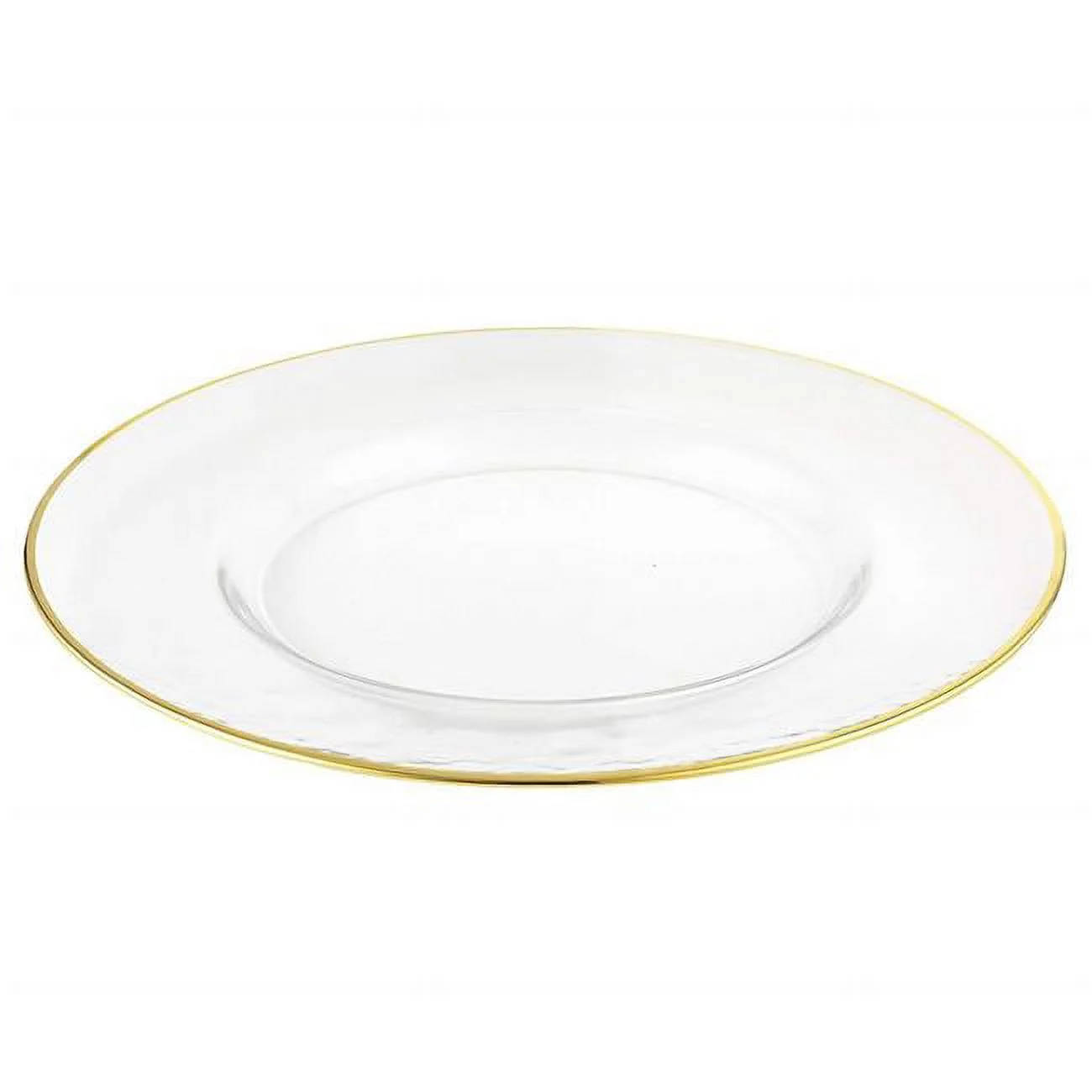 Rim Chargers Plate, Gold - Set of 4