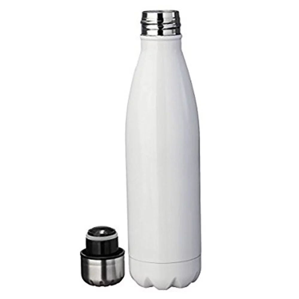 Bottle Non- - Vacuum Insulated Stainless Steel Water Bottle, Thermos Bottle (White)